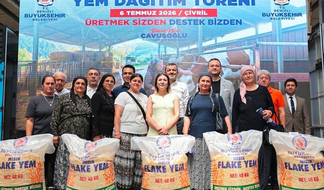 19 İLÇEDE 32 BİN ÇUVAL YEM YETİŞTİRİCİYLE BULUŞTU