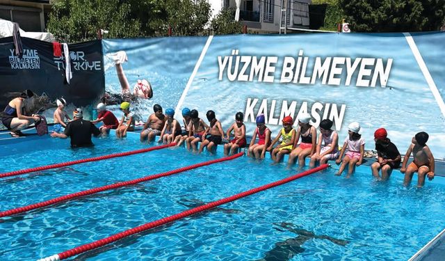 KALE’DE YÜZME BİLMEYEN KALMIYOR
