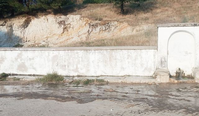 TÜRLÜBEY MUHTARI KURUYAN ÇEŞMEYE HAYAT VERDİ