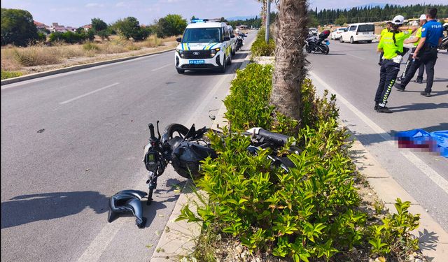 AĞACA ÇARPAN MOTOSİKLETİN SÜRÜCÜSÜ AĞIR YARALANDI