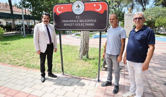 BEHÇET GÜLEÇ PARKI HİZMETE AÇILDI