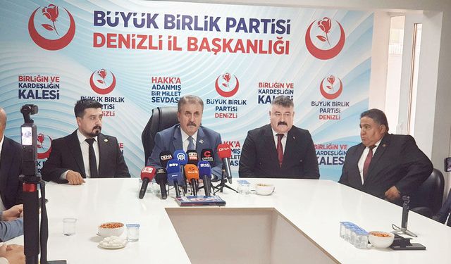 BBP LİDERİ MUSTAFA DESTİCİ: HAK ETTİKLERİ CEZAYI ALACAKLAR