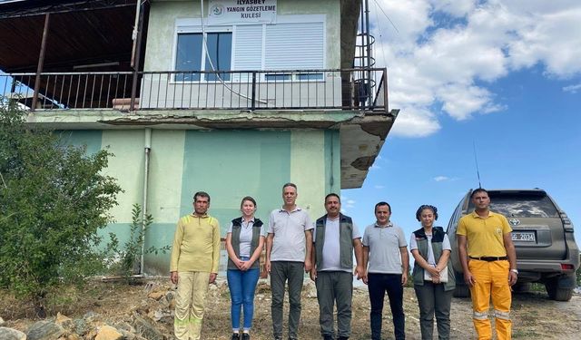 DENİZLİ ORMAN BÖLGE MÜDÜRÜ KÖLE’DEN  ESKERE’DE KULE DENETİMİ
