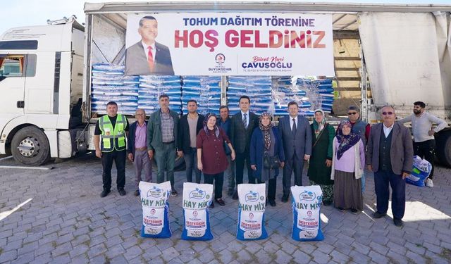 ÜRETİCİYE 170 TON TOHUM