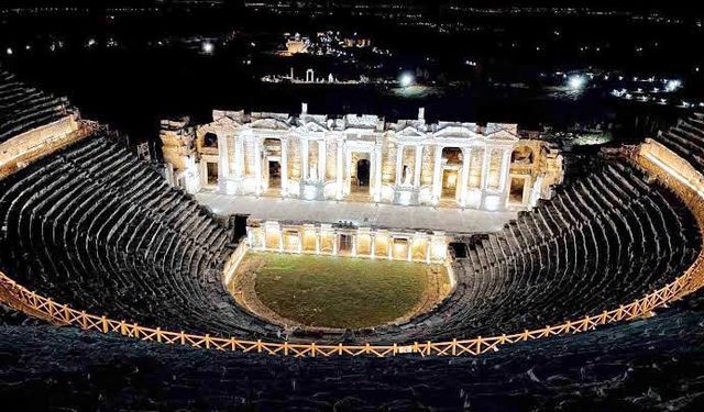 GECE MÜZELİĞİNDE HİERAPOLİS 3. SIRADA