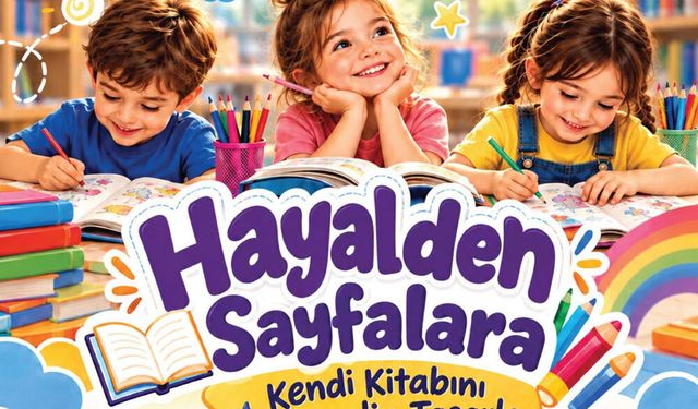 ÇOCUKLAR HAYALLERİNİ KİTAPLARA DÖNÜŞTÜRECEK