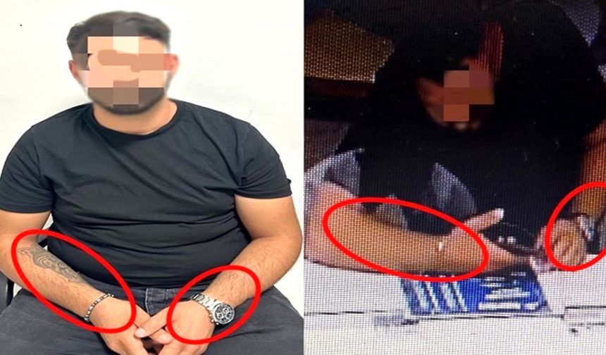 KOLUNDAKİ DÖVME ELE VERDİ