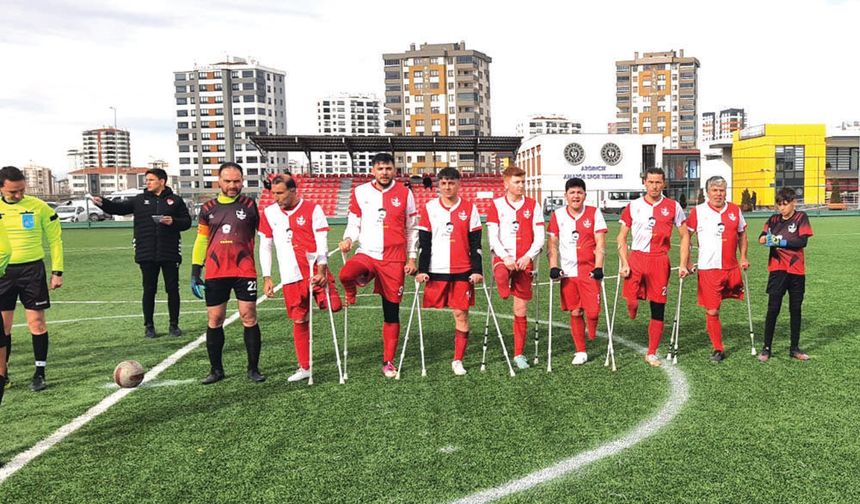 SARIZEYBEK AMPUTE FUTBOL TAKIMI ELİ BOŞ DÖNDÜ 4-3