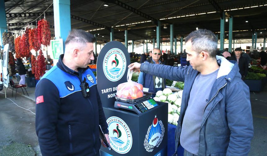 PAMUKKALE BELEDİYESİ’NDEN PAZARYERLERİNDE SIKI DENETİM