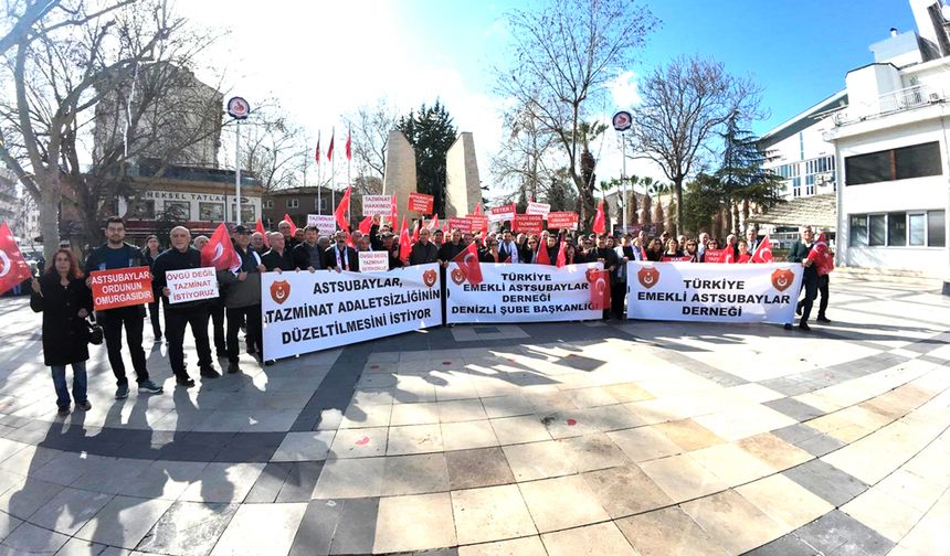 EMEKLİ ASTSUBAYLAR MÜCADELEDE KARARLI