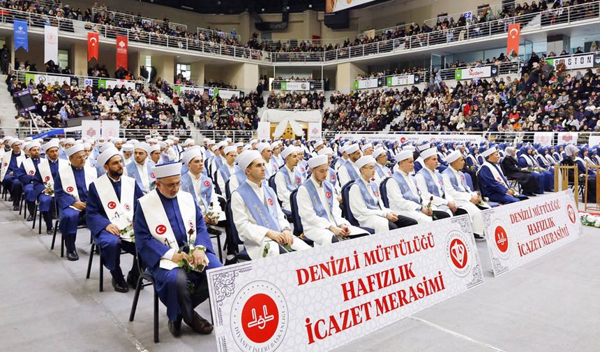 168 ÖĞRENCİYE HAFIZLIK İCAZETİ
