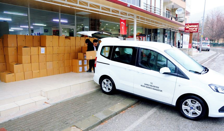 ÇAMELİ BELEDİYESİNDEN İHTİYAÇ SAHİPLERİNE RAMAZAN KOLİSİ DESTEĞİ