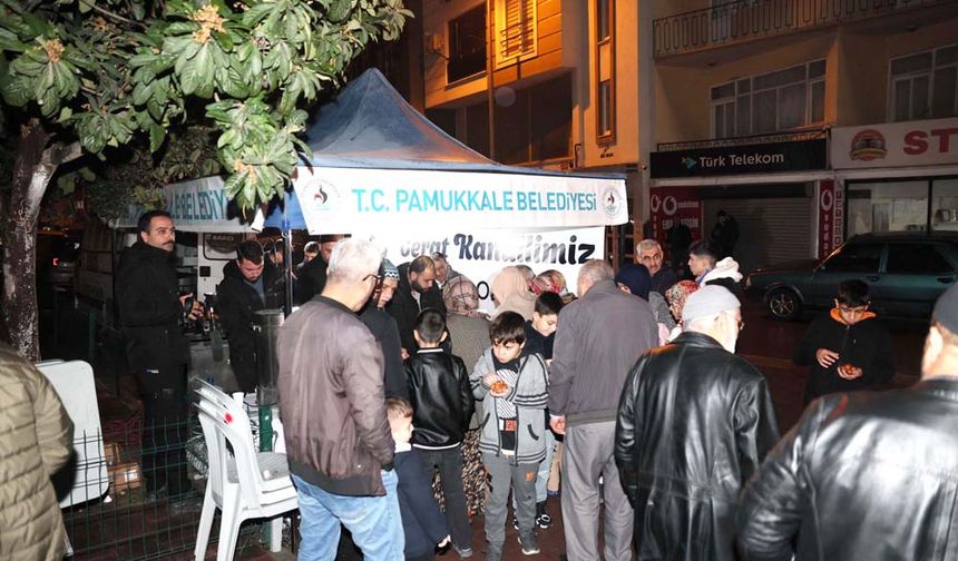 PAMUKKALE BELEDİYESİ’NDEN CAMİLERDE KANDİL İKRAMI