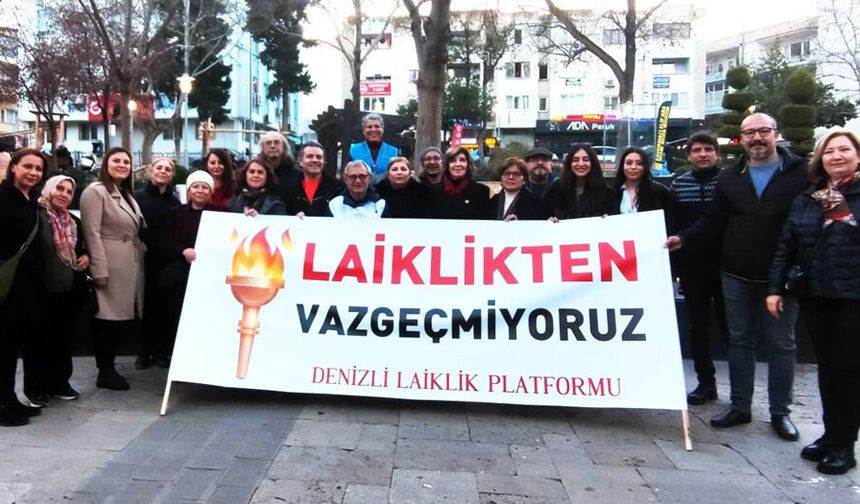 DENİZLİ LAİKLİK PLATFORMU’NDAN EYLEM
