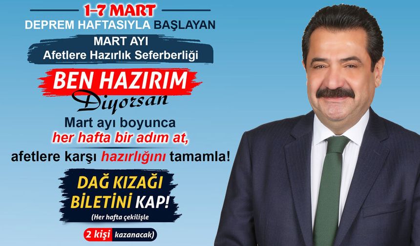 PAMUKKALE BELEDİYESİ’NDEN AFET FARKINDALIK HAREKETİ