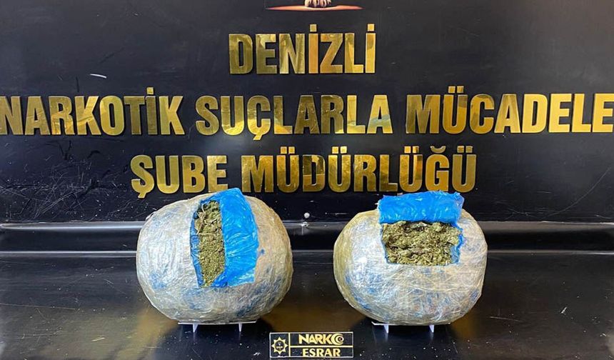 6 KİLO ESRAR ELE GEÇİRİLDİ