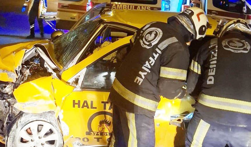 TAKSİ MEZARLIK DUVARINA ÇARPTI, SÜRÜCÜ HAYATINI KAYBETTİ