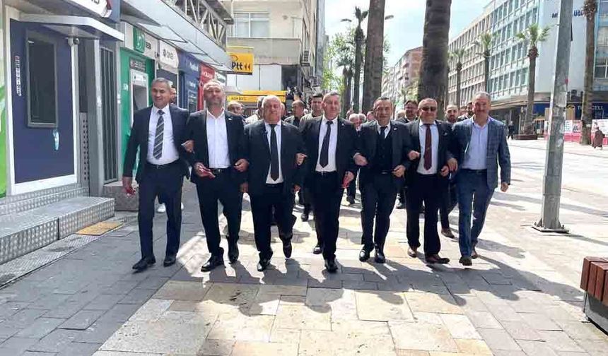 DENİZLİ ESNAF VE SANATKARLAR ODALARI BİRLİĞİ ÜYESİ ODALARDAN BİRLİK YÜRÜYÜŞÜ