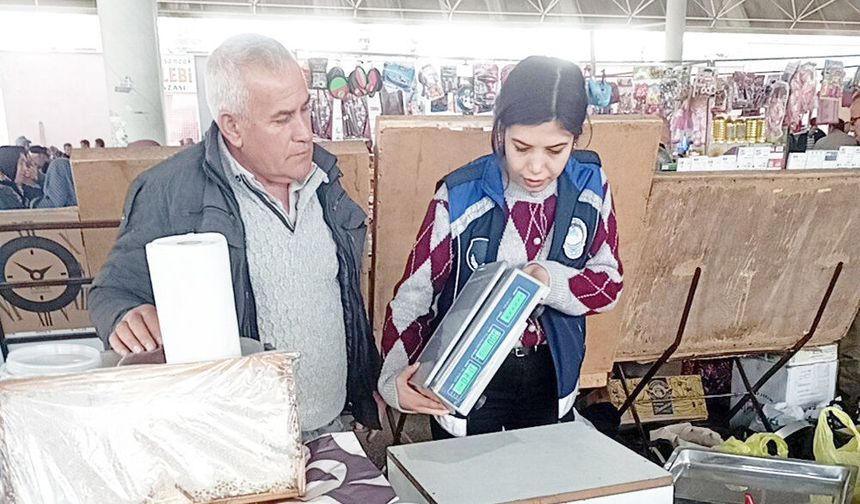 ÇAMELİ’DE TERAZİ DENETİMİ