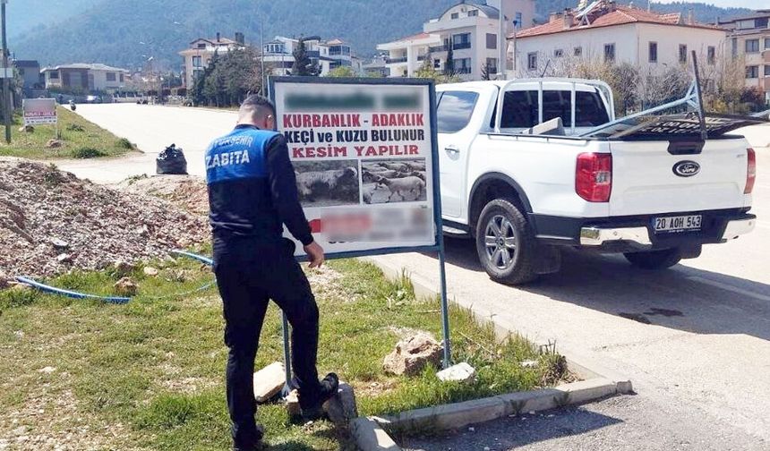 BÜYÜKŞEHİR ZABITA’DAN TOTEM VE TABELA DENETİMİ