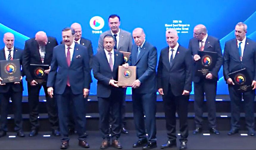 CUMHURBAŞKANI ERDOĞAN'DAN DTO BAŞKANI ERDOĞAN'A “HİZMET ŞEREF” ÖDÜLÜ