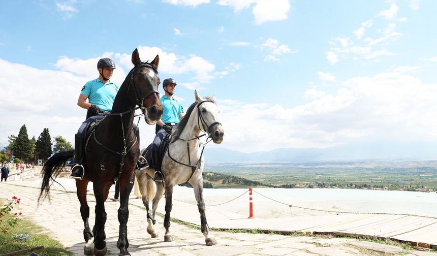 PAMUKKALE’DE ASAYİŞ ATLI TİMLERE EMANET