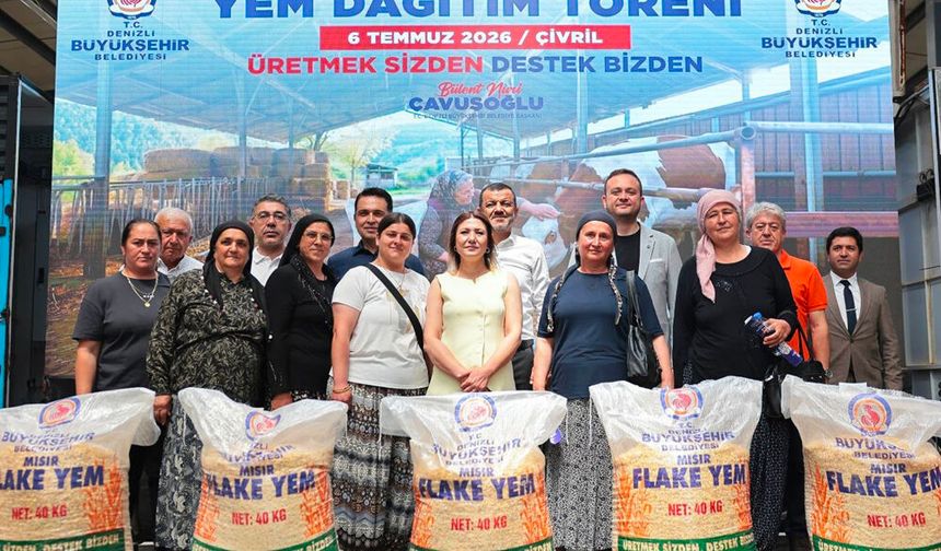 19 İLÇEDE 32 BİN ÇUVAL YEM YETİŞTİRİCİYLE BULUŞTU