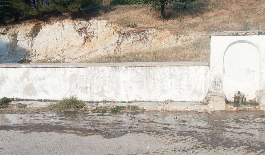 TÜRLÜBEY MUHTARI KURUYAN ÇEŞMEYE HAYAT VERDİ