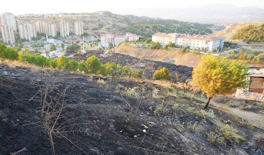 AKTEPE’DE YANGIN PANİĞİ
