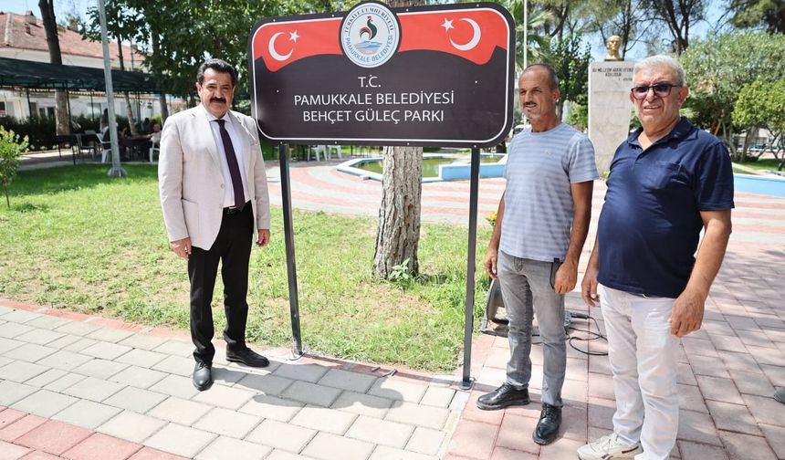 BEHÇET GÜLEÇ PARKI HİZMETE AÇILDI
