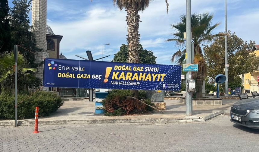 KARAHAYIT’TA DOĞAL GAZ İÇİN İLK KAZMA VURULDU