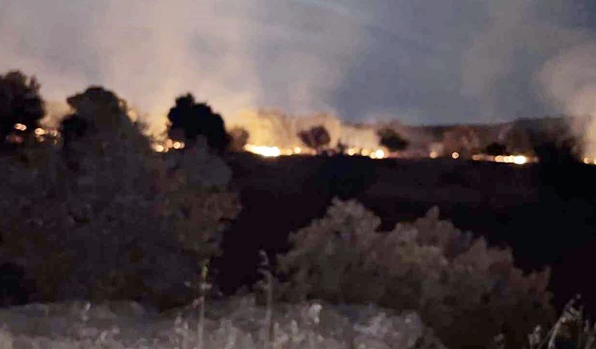 ÇİVRİL’DE KORKUTAN YANGIN