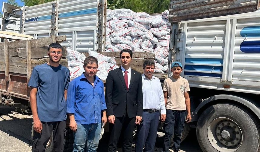 170 TON KÖMÜR DAĞITILDI