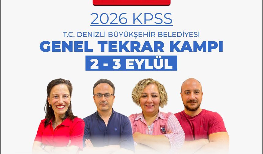 DENİZLİ BÜYÜKŞEHİR’DEN KPSS ADAYLARINA KAMP