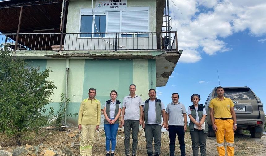 DENİZLİ ORMAN BÖLGE MÜDÜRÜ KÖLE’DEN  ESKERE’DE KULE DENETİMİ