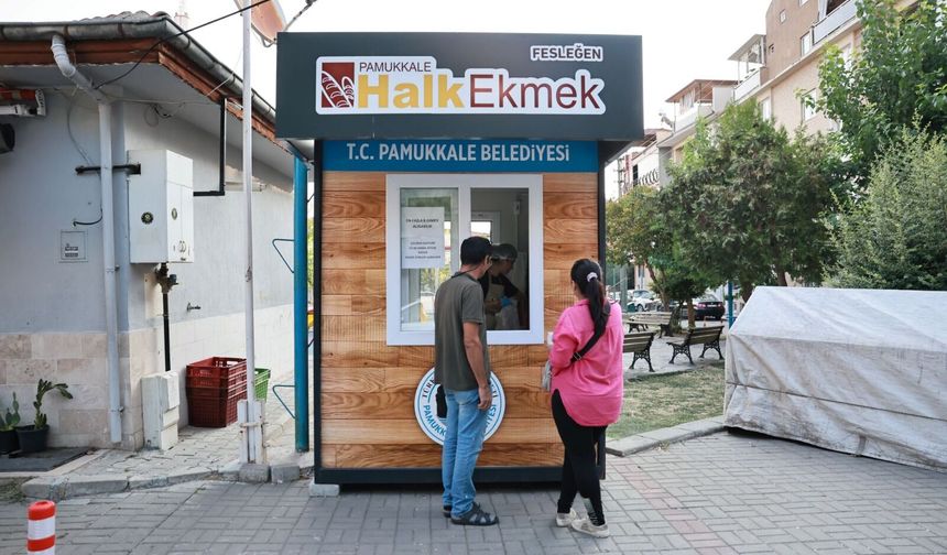 PAMUKKALE HALK EKMEK BÜFELERİNDE SİMİT SATIŞI BAŞLADI