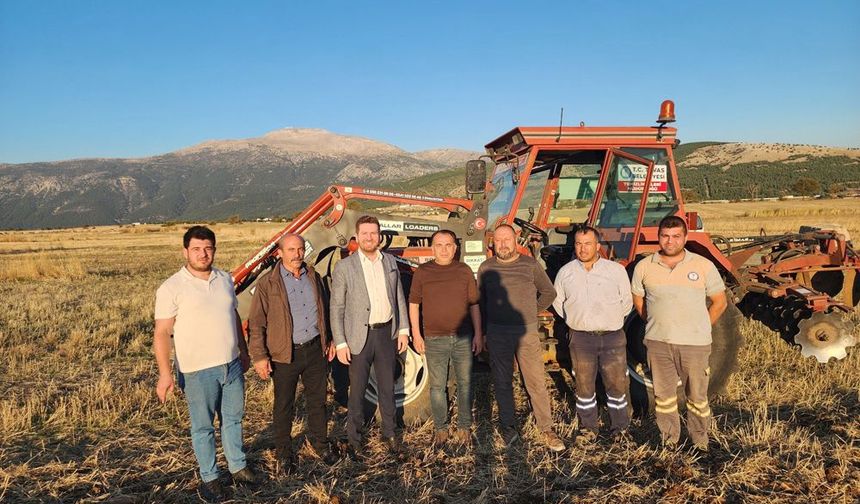 TAVAS’TA ÇİFTÇİYE DESTEK