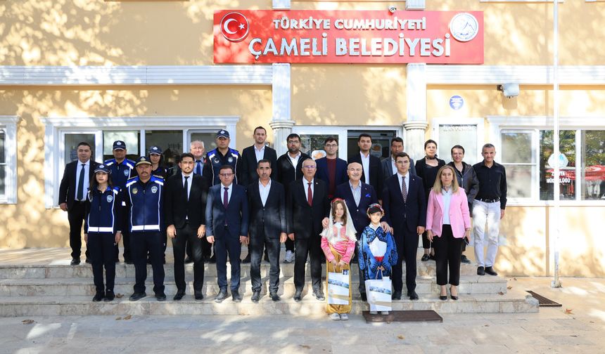 VALİ KÖŞGER'DEN ÇAMELİ'YE ÖVGÜ