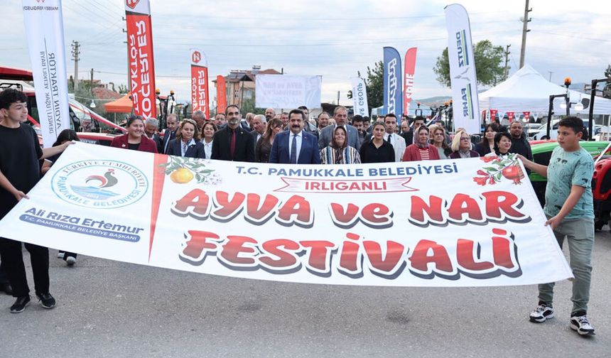 PAMUKKALE BELEDİYESİ IRLIGANLI AYVA VE NAR FESTİVALİ SONA ERDİ